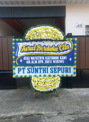 Papan Bunga Duka di Margodadi